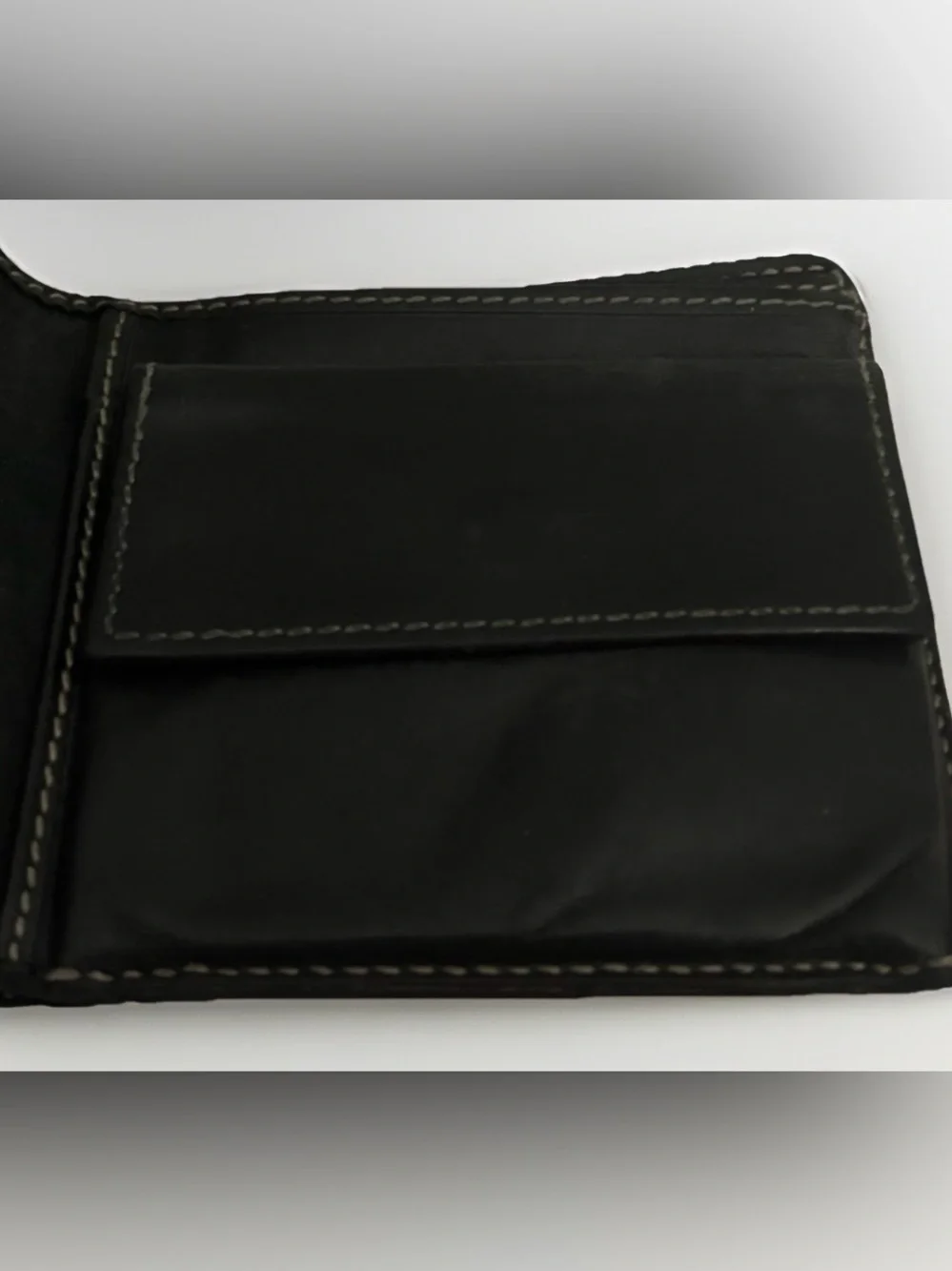 Gucci Black Embossed Leather Money Clip Wallet